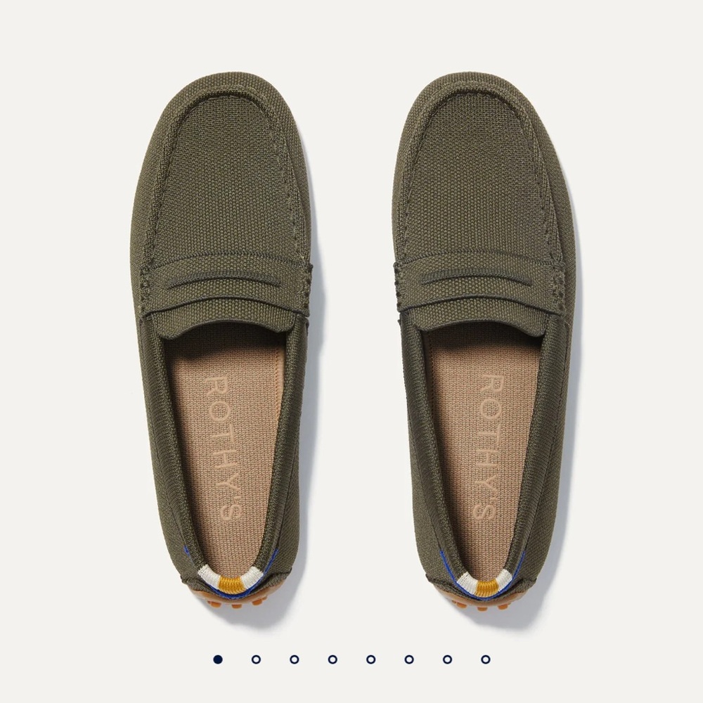 NWOT Rothy's Cypress Green Loafers
